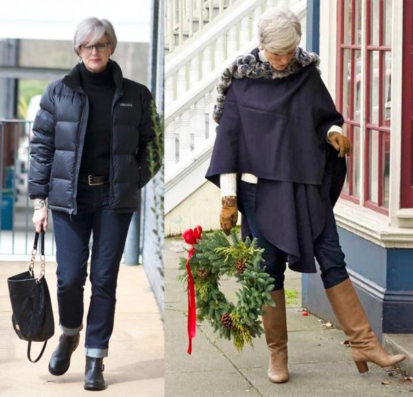 Что носить женщинам старше 50 лет зимой?