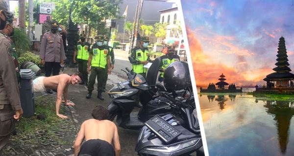 «Упал - отжался»: иностранных туристов на Бали полиция теперь не штрафует, а заставляет отжиматься