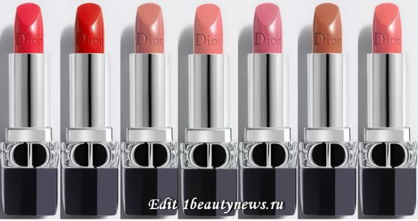 Новые губные помады с сатиновым финишем Dior Rouge Dior Satin Finish Spring 2021